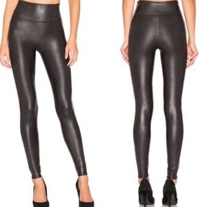 SPANX Faux Leather Black High Rise Leggings